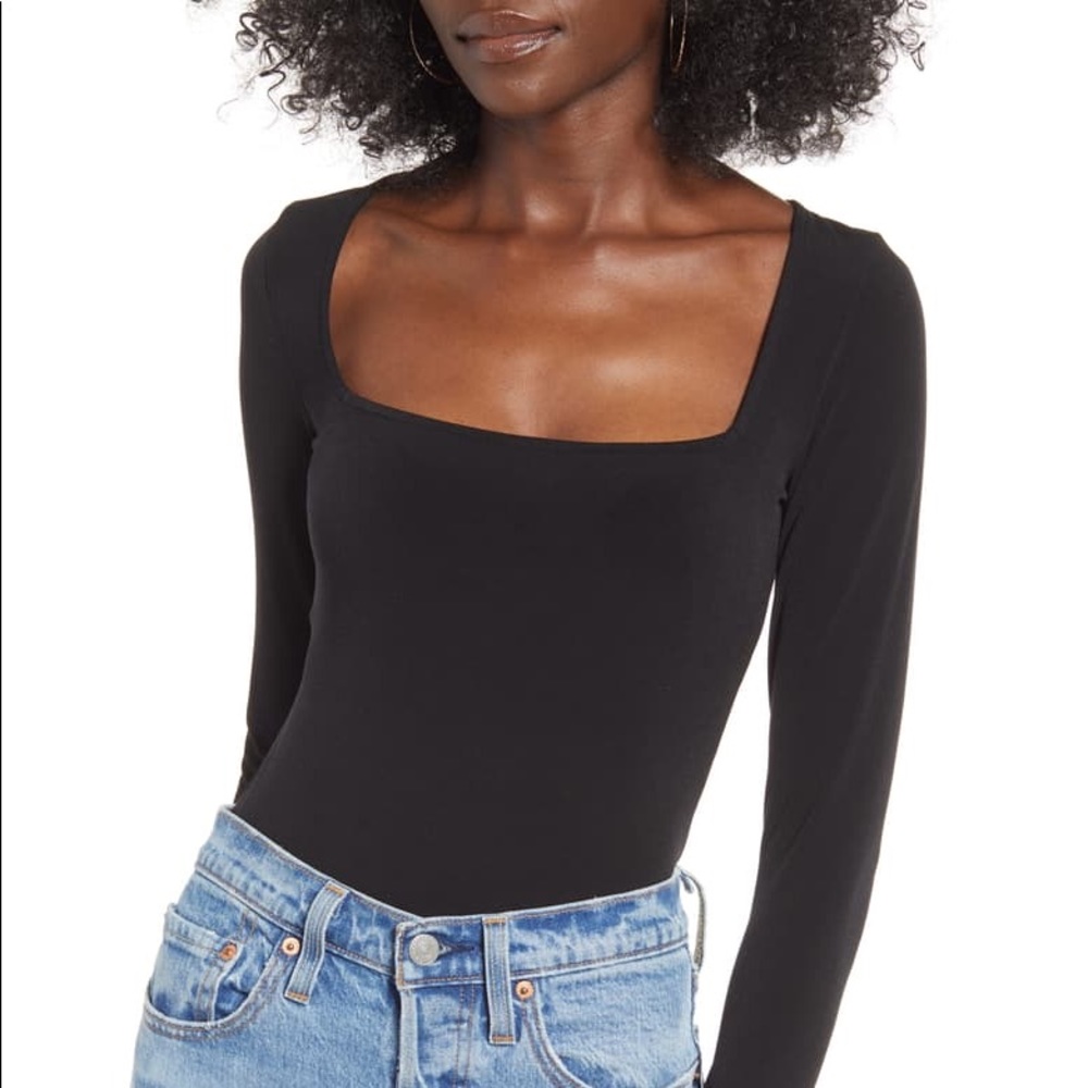 Leith Black Bodysuit